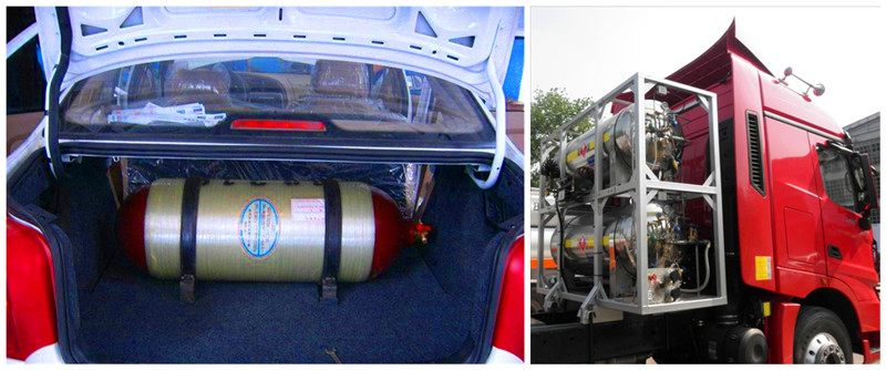2 CNG cylinder LNG Cylinder application