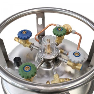232L High Pressure Industrial Welded Insulated Compressed Cryogenic Liquid Container Gas