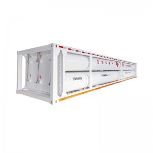 CNG/He/H2 Seamless Double Head Jumbo Cylinder Container Trailer