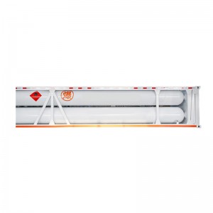 CNG/He/H2 Seamless Double Head Jumbo Cylinder Container Trailer