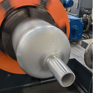 High Speed Automatic Aluminum Tube End Spinning Machine for seamless cylinder