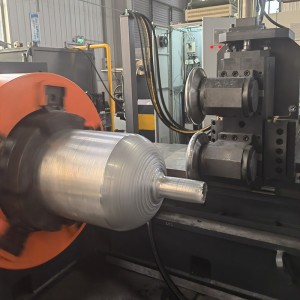 High Speed Automatic Aluminum Tube End Spinning Machine for seamless cylinder