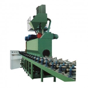 Roller conveyor sand blasting machine / shot blasting machine for LPG production