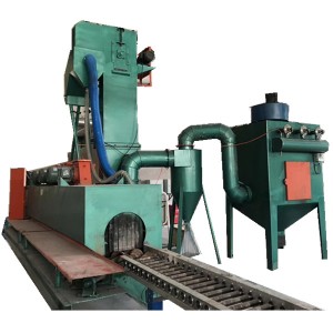 Roller conveyor sand blasting machine / shot blasting machine for LPG production
