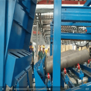 High Pressure Seamless/CNG cylinder Inner Sand Blasting Machine Outer Shot Blasting Machine~