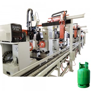 Fully Automatic Horizontal Air Receiver Tank cover automatic circumferential seam welding machine